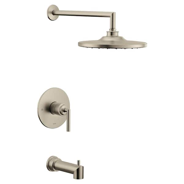 MOEN Arris M-CORE 1-Handle Eco-Performance Tub and Shower Trim Kit in Brushed Nickel (Valve Not Included)