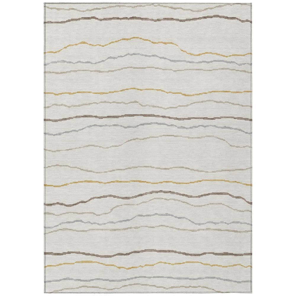 Chantille Machine Washable Indoor/Outdoor Abstract ACN2974 Ivory 8 ft. x 10 ft. Area Rug price history on PriceWatchPro