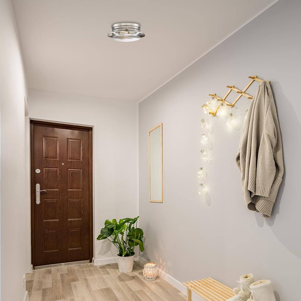 Dover 15" Frosted Glass Flush Mount Light Fixture