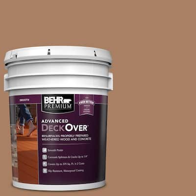 5 gal. #SC-158 Golden Beige Smooth Solid Color Exterior Wood and Concrete Coating