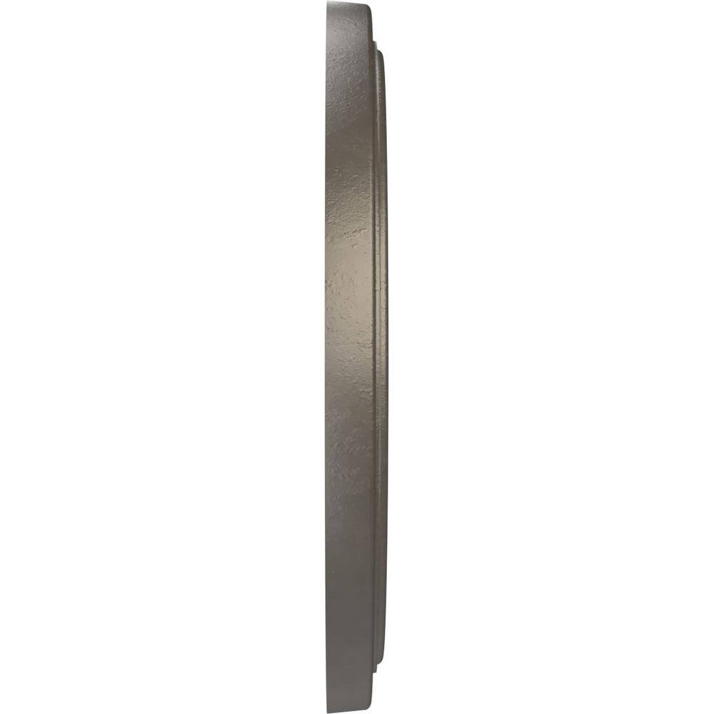16" Universal Aged Metallic Weathered Steel PVC Ceiling Medallion