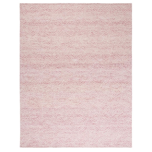 SAFAVIEH Metro Dark Pink/Ivory 8 ft. x 10 ft. Geometric Abstract Area Rug