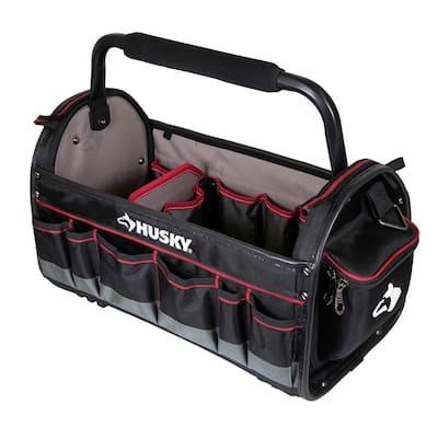 20 in. Pro Tool Tote with Removable Tool Wall