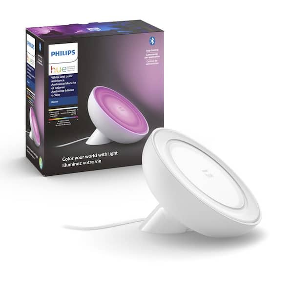 Gepolijst Licht Kruiden Philips Hue White and Color Ambiance Bloom Dimmable Smart LED Table Lamp  560185 - The Home Depot