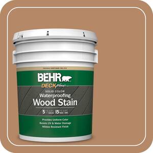 5 gal. #SC-158 Golden Beige Solid Color Waterproofing Exterior Wood Stain