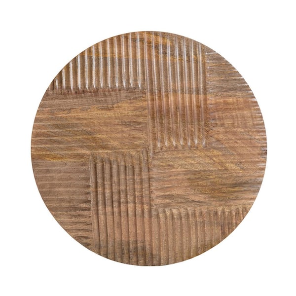 Habitat Izzy Brown Wood 20-in Wood Wall Art