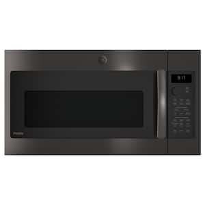 Profile 1.7 cu. ft. Over the Range Convection Microwave in Black Stainless Steel, Fingerprint Resistant