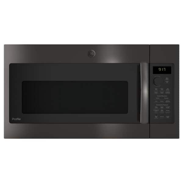 GE Profile 1.7 cu. ft. Over the Range Convection Microwave in Black Stainless Steel, Fingerprint Resistant