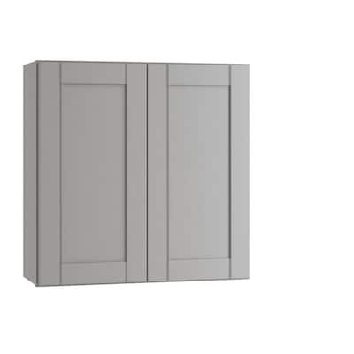 Veiled Gray Shaker Assembled Plywood Wall Kitchen Cabinet with Soft Close 36 in. x 36 in. x 12 in.