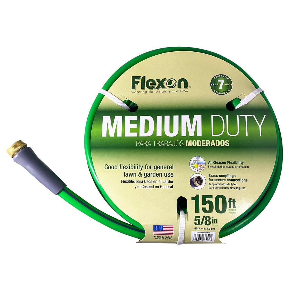 Flexon 5/8 in. Dia x 150 ft. Medium Duty Reel Hose FHR58150 - The Home Depot