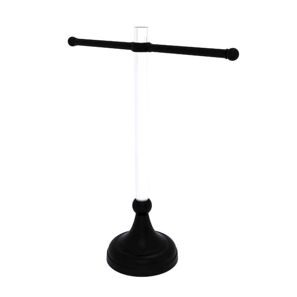 Allied Brass Pacific Grove Collection Free Standing Guest Towel Stand with Twisted Accents in Polished Nickel Allied Brass Pacific Grove Collection Free Standing Guest Towel Stand with Twisted Accents in Polished Nickel