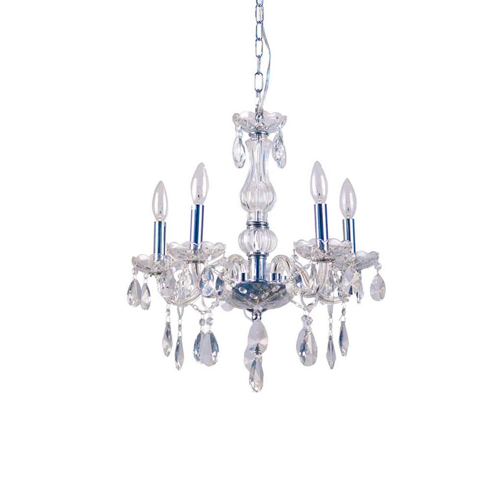 Aurelia 5-Light Chrome Crystal Chandelier