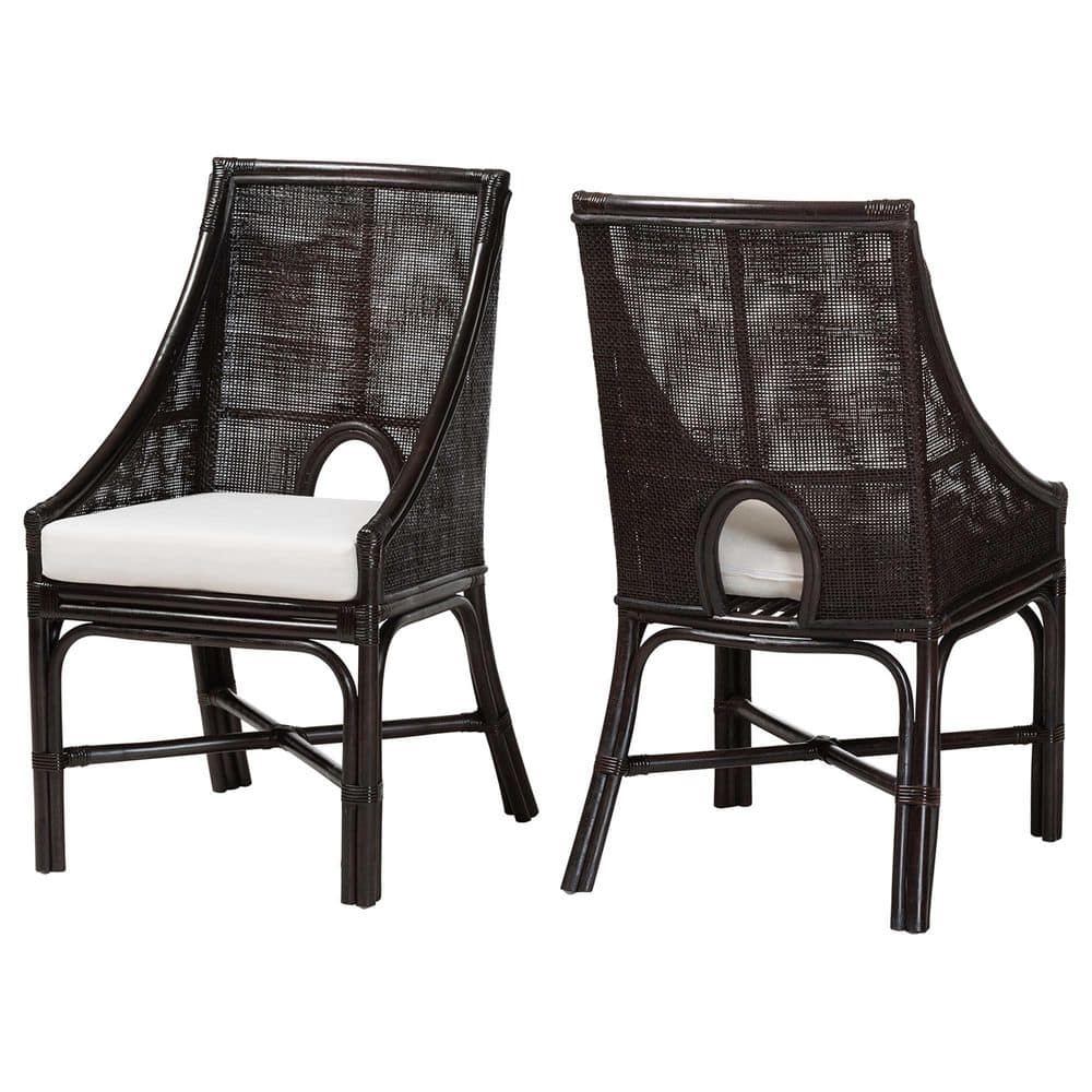 Acton Espresso Rattan Dining Chair (Set of 2) price history on PriceWatchPro