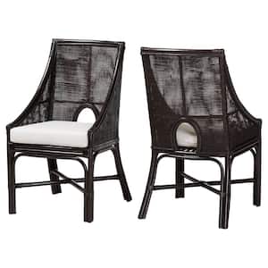 Acton Espresso Rattan Dining Chair (Set of 2)
