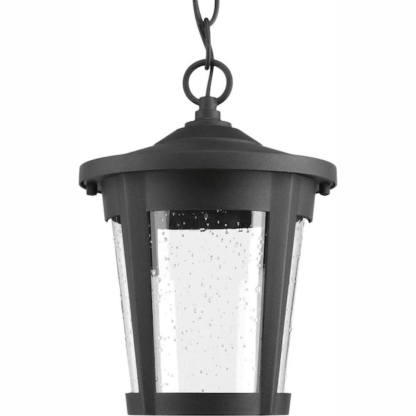Progress Lighting East Haven Collection 1-Light Outdoor Black LED Hanging Lantern