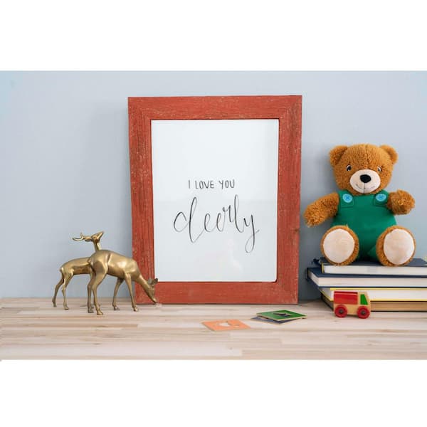 Rustic Farmhouse 8 in. x 10 in. Rustic Red Reclaimed Picture Frame (1.5 in. Molding)