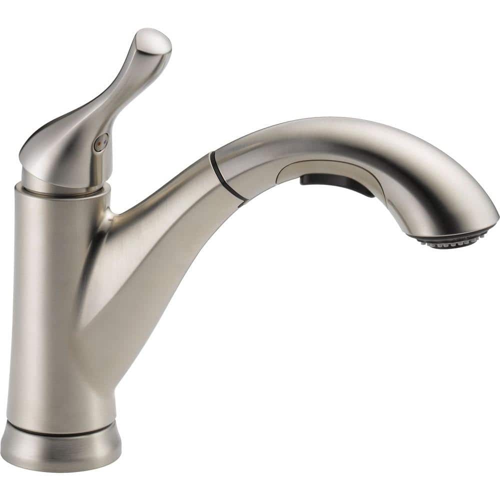 Stainless Steel Single Handle Pull-Out Kitchen Faucet