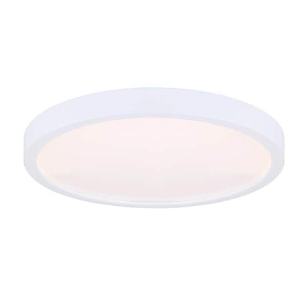 CANARM 9 in. White LED Flush Mount