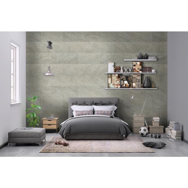 MSI Bergamo Gris 12 in. x 24 in. Matte Ceramic Floor and Wall Tile (16 sq. ft. / case) MSI Bergamo Gris 12 in. x 24 in. Matte Ceramic Floor and Wall Tile (16 sq. ft. / case)