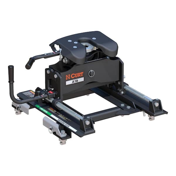 CURT A16 5th Wheel Hitch with Roller and GM Puck System Adapter