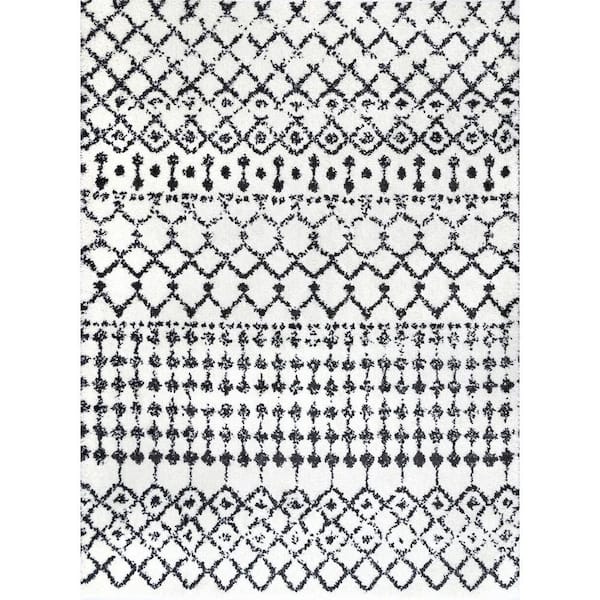 nuLOOM Moroccan Barbara Ivory 9 ft. x 12 ft. Area Rug