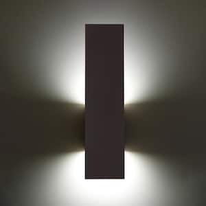 Icon 20 in. Bronze Integrated LED Outdoor Wall Sconce, 3000K