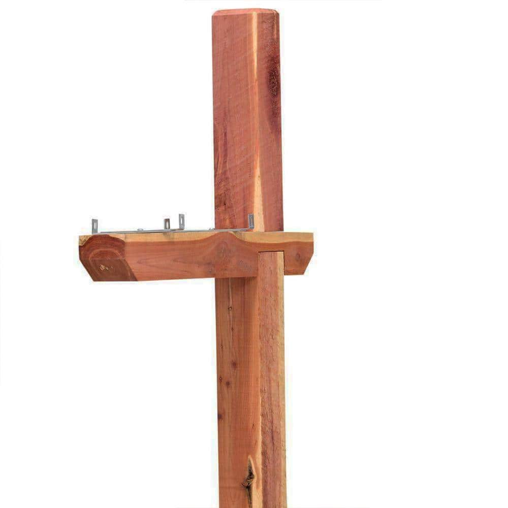 Rustic Aromatic Cedar Drive-In Mailbox Post, 42" Height
