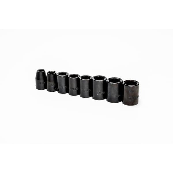Crescent 1/2 in. Drive 6 Point Standard Impact SAE Socket Set (8-Piece)