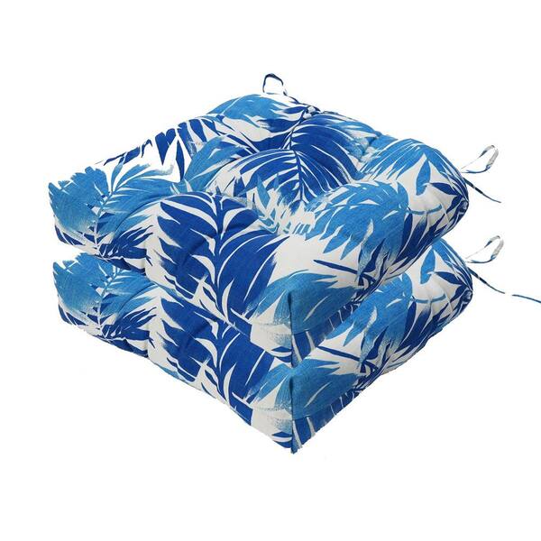Tidoin 18 in. W x 5 in. H Blue Outdoor Chair Cushions Thickened Seat