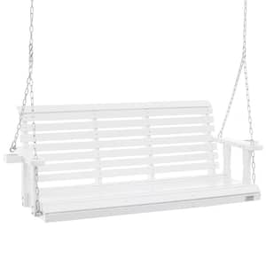 Wooden Porch Swing 5.5 ft. Patio bench swing for Courtyard and Garden Upgraded 880 lbs. Strong Load Capacity Swing Chair