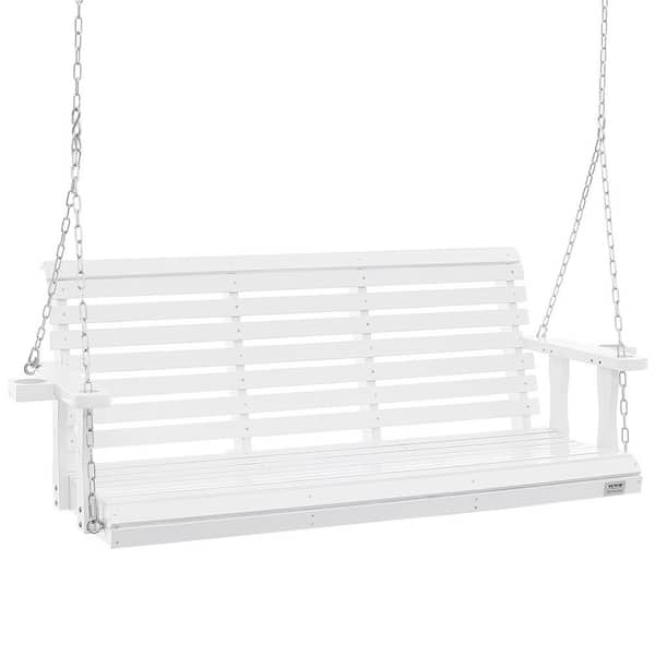 VEVOR Wooden Porch Swing 5.5 ft. Patio bench swing for Courtyard and Garden Upgraded 880 lbs. Strong Load Capacity Swing Chair