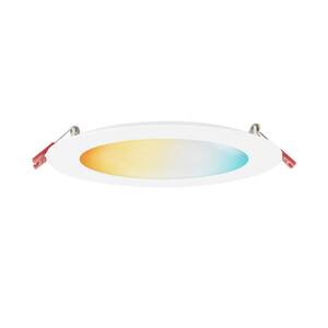 6 in. Tunable New Construction and Remodel ENERGY STAR White Recessed Integrated LED Lighting Kit + DuoBright Technology