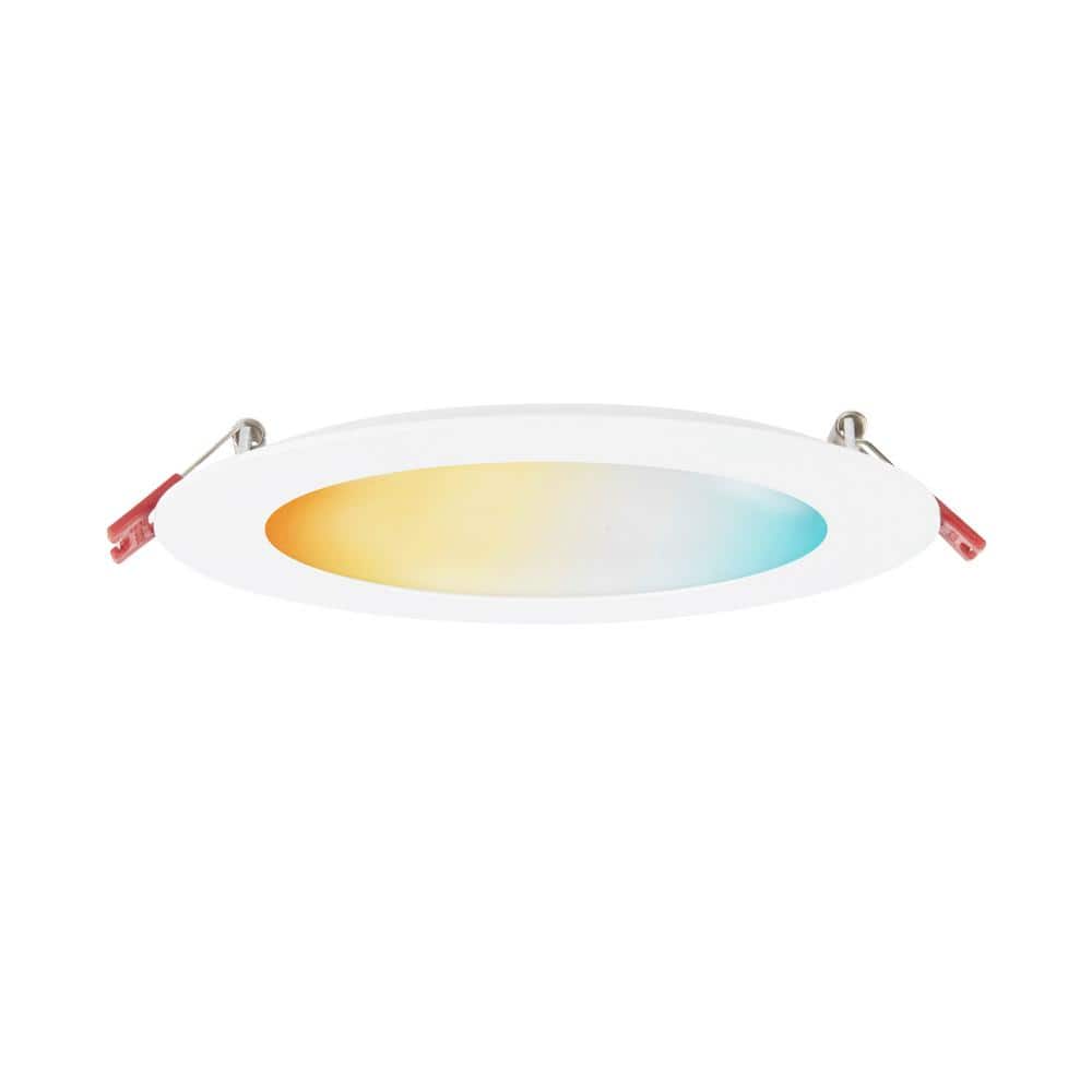DuoBright  Integrated LED 6 in Round DuoBright Canless Recessed Light for K