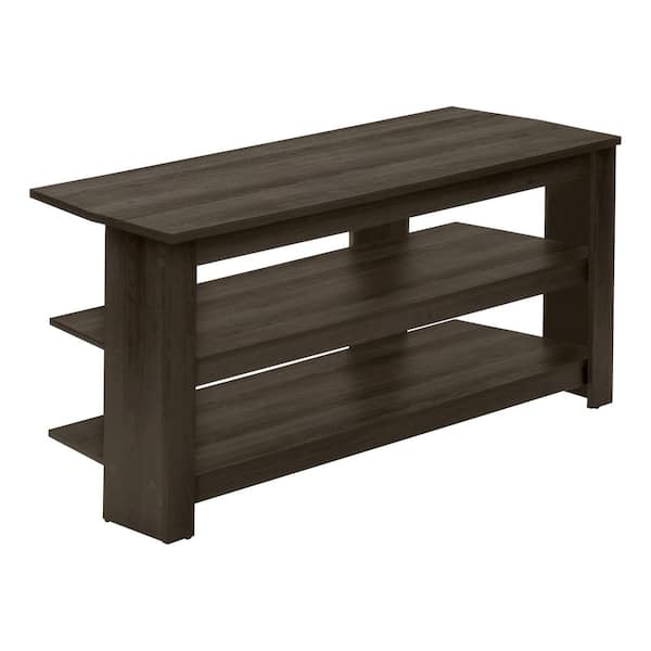 Unbranded Oak TV Stand Fits TVs up to 55-65 in. with Shelves