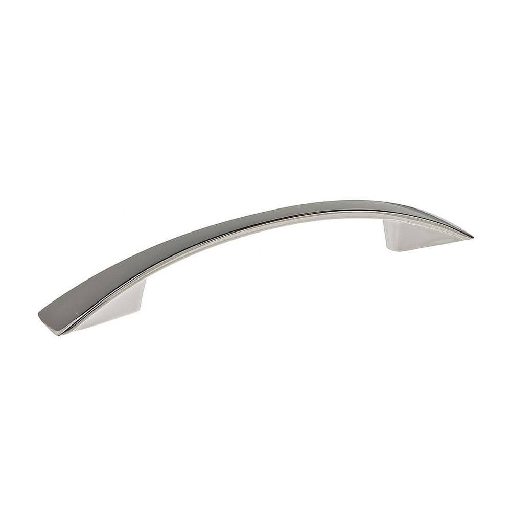 Silverthorn Collection 3 3/4 in. (96 mm) Modern Polished Nickel Cabinet Arch Pull price history on PriceWatchPro