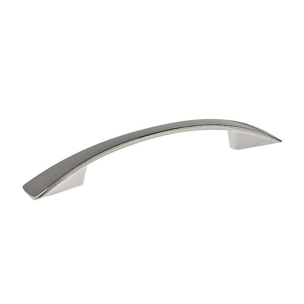 Richelieu Hardware Silverthorn Collection 3 3/4 in. (96 mm) Polished Nickel Modern Cabinet Arch Pull