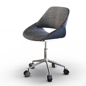 Malden Swivel Adjustable Woven Fabric Executive Computer Office Chair in Grey
