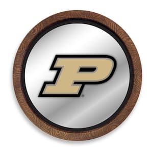 20 in. Purdue Boilermakers "Faux" Barrel Top Mirrored Decorative Sign