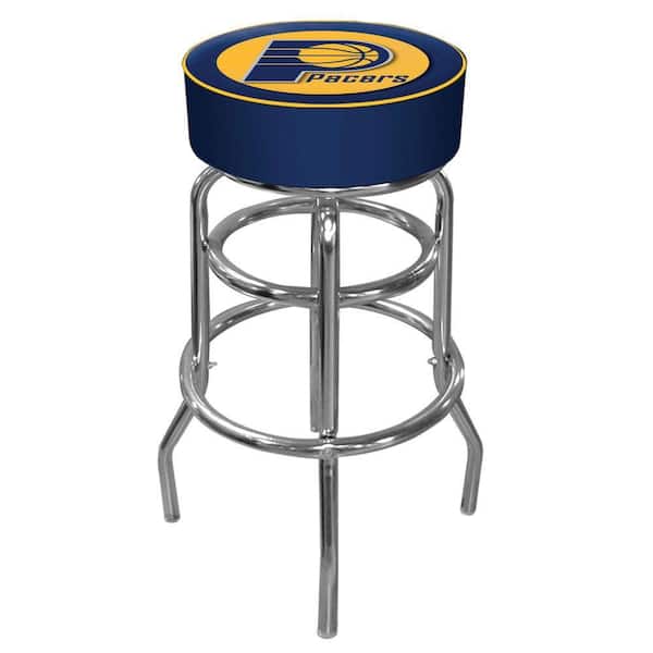 Trademark Indiana Pacers NBA 31 in. Chrome Padded Swivel Bar Stool