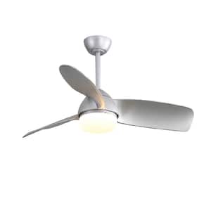 42.1 in. Indoor Nickel ABS Ceiling Fan with 6-Speed Remote Control Reversible DC Motor