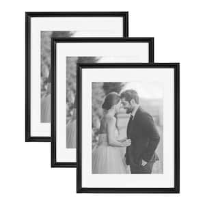 Adlynn 14 in. x 18 in. Black Picture Frame (Set of 3)