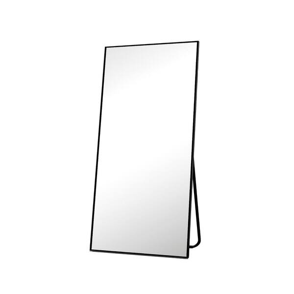HOMLUX Black Frame 18 in. W x 58 in. H Rectangular Metal Full Length Mirror