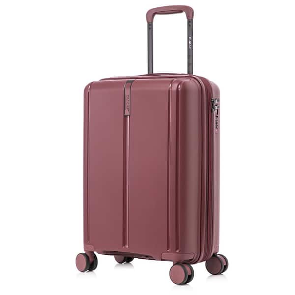 DUKAP Airley Lightweight Hard Side Spinner Luggage 20 in. Carry-On Wine
