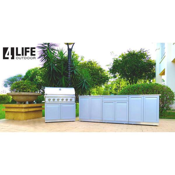 Buy Stainless Steel 2Piece 64x35x22.5 in. Outdoor Kitchen Set