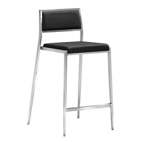 ZUO Dolemite 36 in. Black Counter Chair