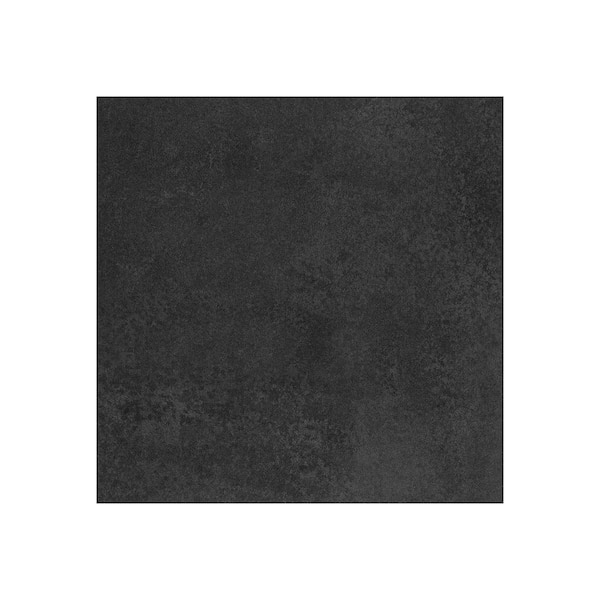 Italian Black 6 in. x 6 in. x 8mm Matte Porcelain Floor and Wall Tile Sample