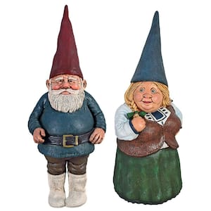 Mother Dagmar and Father Friedmann Garden Gnome Statue Set (2-Piece)