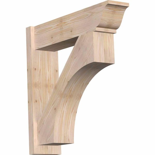 Ekena Millwork 8 in. x 30 in. x 30 in. Westlake Traditional Smooth Douglas Fir Outlooker