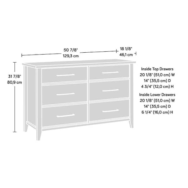 Oakridge 6-Drawer Dresser Smokey Mountain