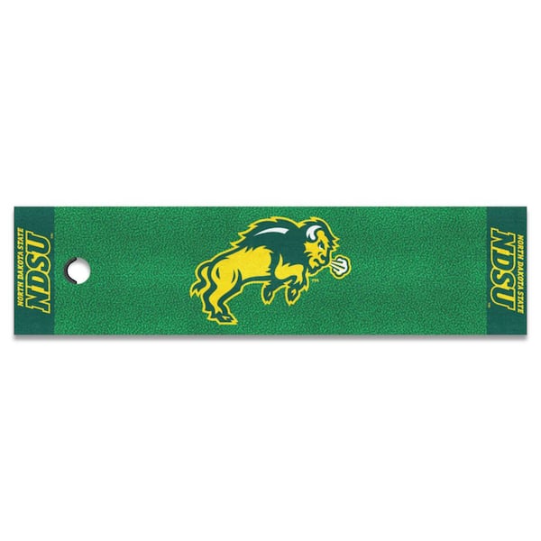 FANMATS 1.5 ft. x 6 ft. North Dakota State University Bison Putting Green Mat